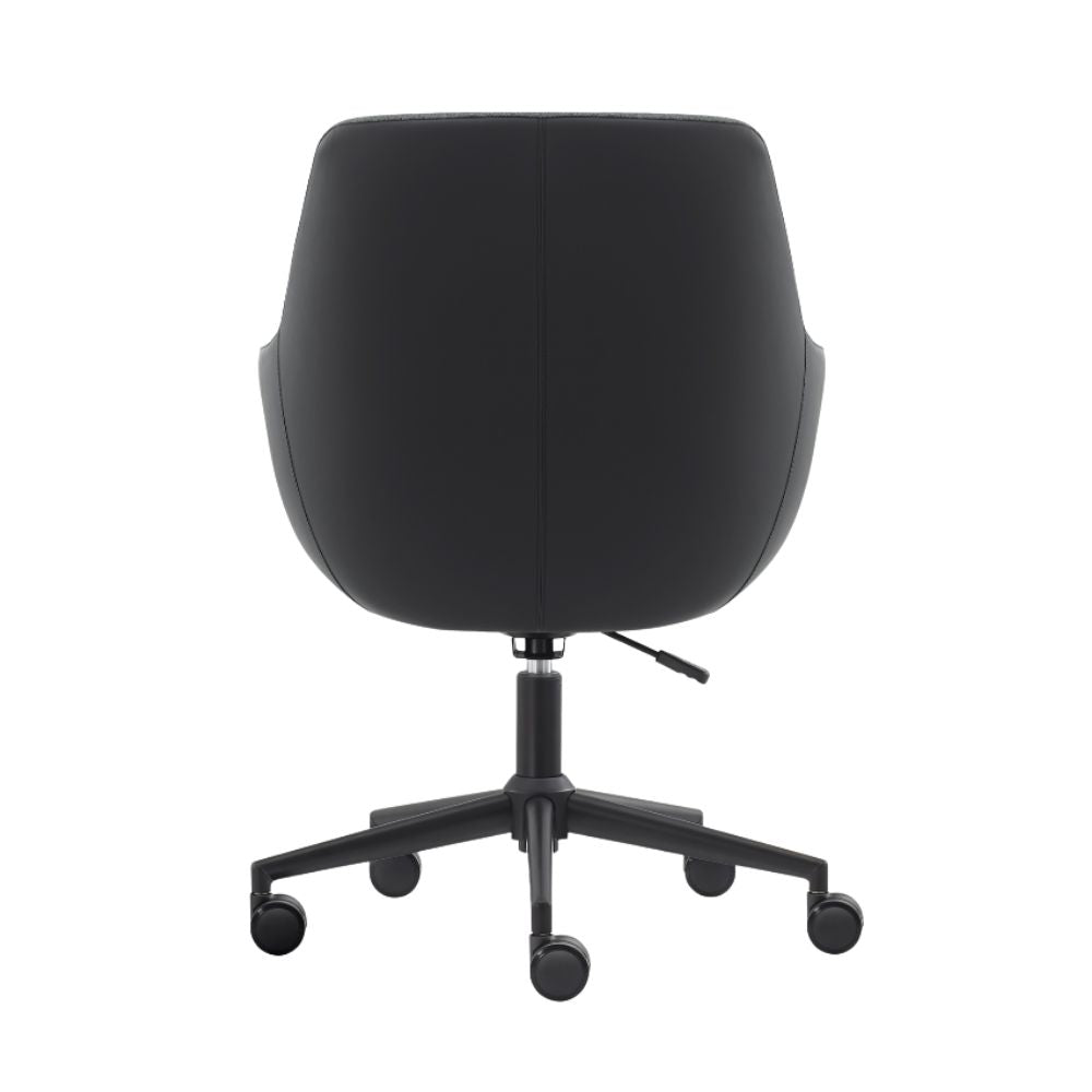 Sillón de Oficina Secretarial - OFFIHO TRIPOLI OHE - 2005 - Negro - Vinil y Tela - OHE - 2005negro - OFFIHO - NOGAL BEAT - Silla de oficina