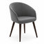 Sillón de recepción 1 plaza LABENZE GALA con respaldo curvo y descansabrazos, tapizado.