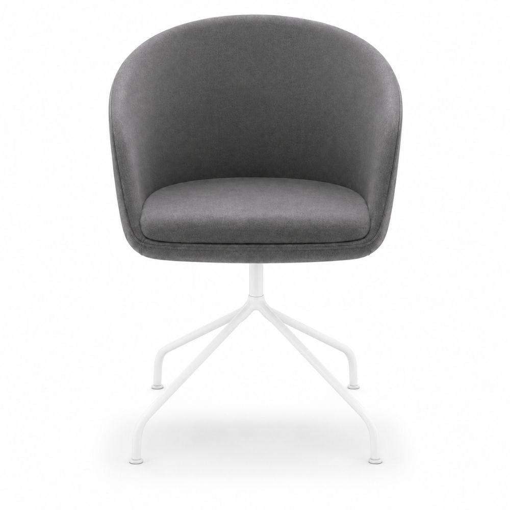 Sillón de recepción 1 plaza LABENZE GALA con respaldo curvo y descansabrazos, tapizado.