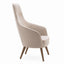 Sillón de recepción 1 plaza Labenze Nora tapizado con respaldo alto y descansabrazos
