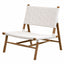 Sillón de Terraza para Cafetería - NOGAL BEAT ELIAS - Varios Colores - Madera Teca y Polyrattan - SILLÓN ELIAS Blanco - CAMCO - NOGAL BEAT - Sofá de Terraza