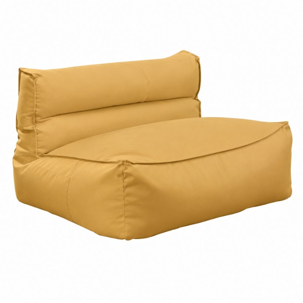 Sillón de Terraza para Restaurante - NOGAL BEAT GABRIEL - Varios Colores - Tela Acrílica - SILLÓN GABRIEL Mostaza - CAMCO - NOGAL BEAT - Sofá de Terraza