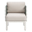 Sillón de Terraza para Spa - ZUO BRIDGEHAMPTON - Blanco - Asiento y Respaldo Tapizados con Tela para Exterior - 704044 - Zuo - NOGAL BEAT - Sofá de Terraza