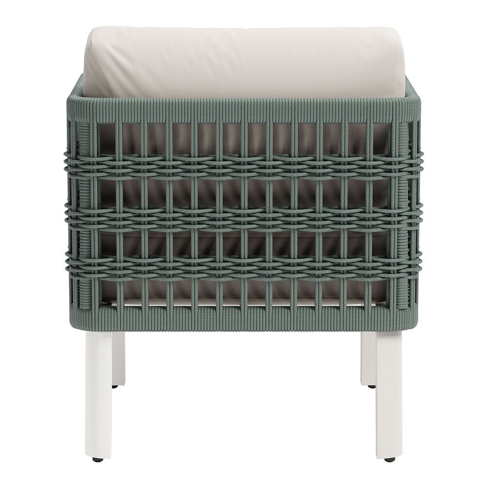 Sillón de Terraza para Spa - ZUO BRIDGEHAMPTON - Blanco - Asiento y Respaldo Tapizados con Tela para Exterior - 704044 - Zuo - NOGAL BEAT - Sofá de Terraza