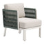Sillón de Terraza para Spa - ZUO BRIDGEHAMPTON - Blanco - Asiento y Respaldo Tapizados con Tela para Exterior - 704044 - Zuo - NOGAL BEAT - Sofá de Terraza