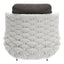 Sillón de Terraza para Zona de Jardín - ZUO CORAL REEF - Gris - Asiento y Respaldo Tapizados con Tela para Exterior - 704025 - Zuo - NOGAL BEAT - Sofá de Terraza