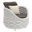 Sillón de Terraza para Zona de Jardín - ZUO CORAL REEF - Gris - Asiento y Respaldo Tapizados con Tela para Exterior - 704025 - Zuo - NOGAL BEAT - Sofá de Terraza