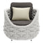 Sillón de Terraza para Zona de Jardín - ZUO CORAL REEF - Gris - Asiento y Respaldo Tapizados con Tela para Exterior - 704025 - Zuo - NOGAL BEAT - Sofá de Terraza