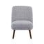 Sillón ocasional KINGSTRONG RIETI gris individual, asiento y respaldo tapizados.