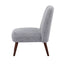 Sillón ocasional KINGSTRONG RIETI gris individual, asiento y respaldo tapizados.