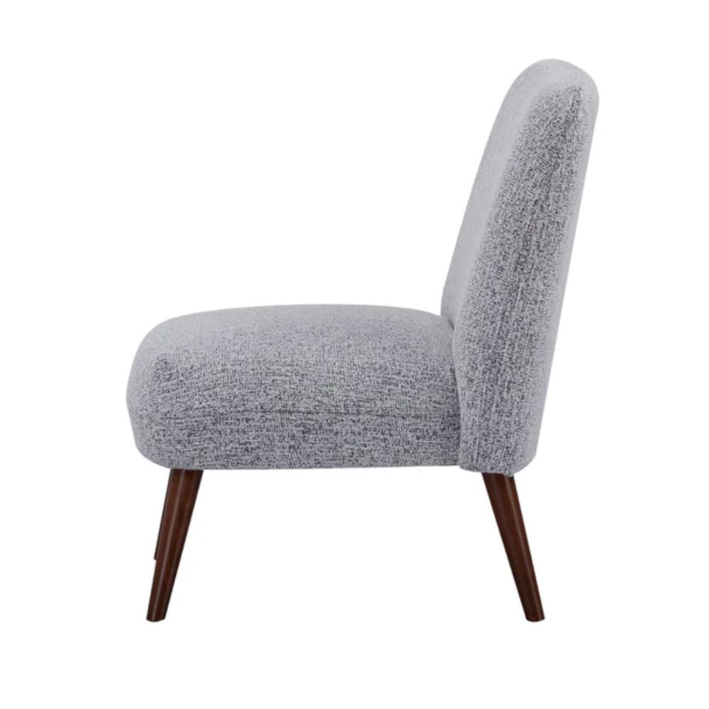 Sillón ocasional KINGSTRONG RIETI gris individual, asiento y respaldo tapizados.