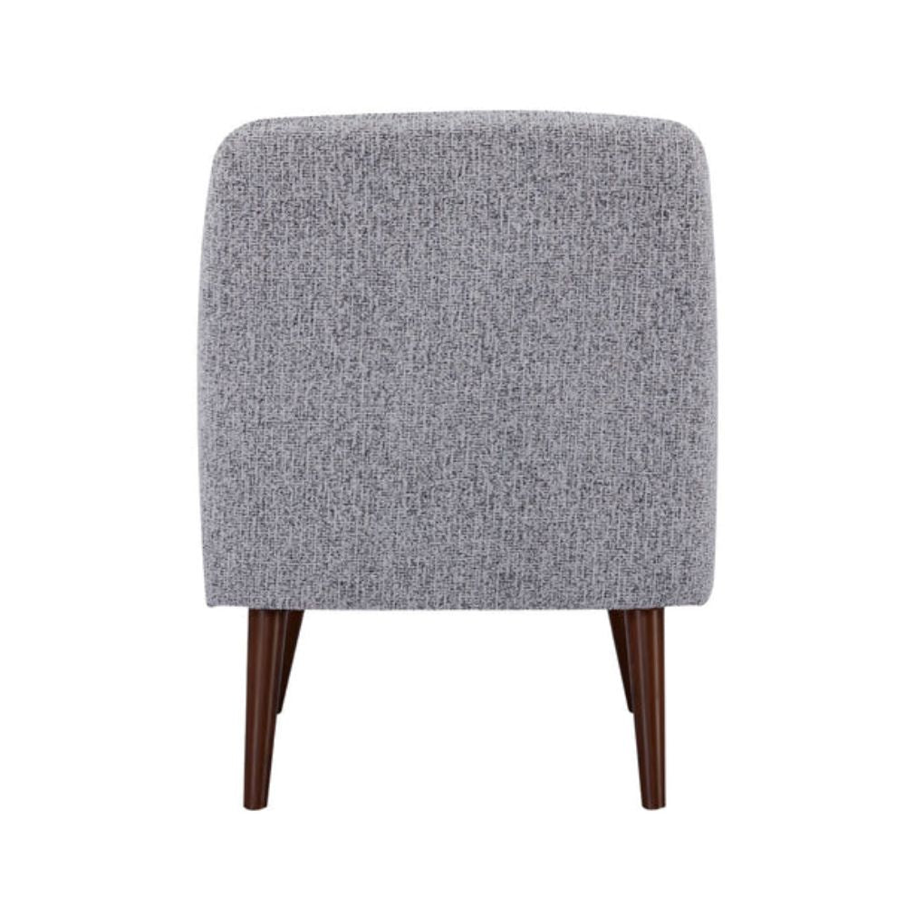 Sillón ocasional KINGSTRONG RIETI gris individual, asiento y respaldo tapizados.