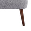 Sillón ocasional KINGSTRONG RIETI gris individual, asiento y respaldo tapizados.