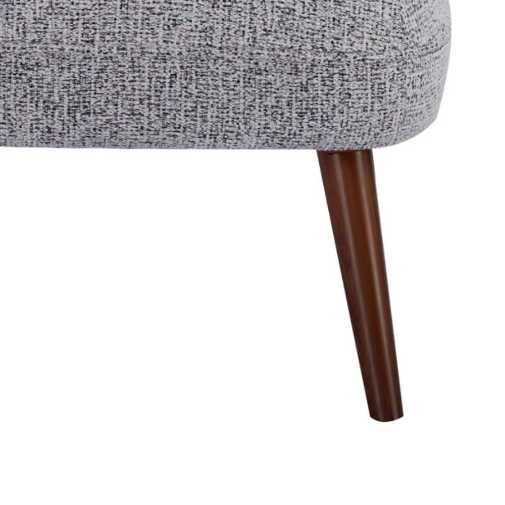 Sillón ocasional KINGSTRONG RIETI gris individual, asiento y respaldo tapizados.