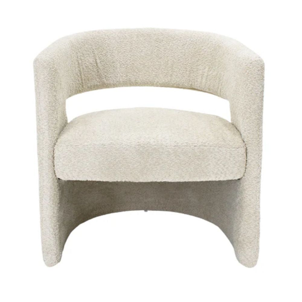 Sillón Kingstrong Ponza ocasional tapizado en café o gris para áreas de espera