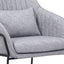 Sillón ocasional Kingstrong Burano tapizado en asiento y respaldo para salas VIP