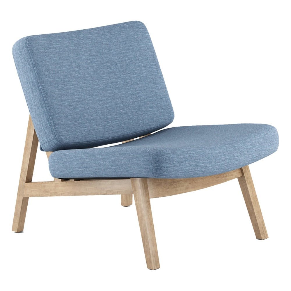 Sillón Lounge para Lounge - GEBESA GRC ANDY - Frente 66 cm - Estructura de Haya y Asiento Tapizado - GGRA280 - GEBESA - NOGAL BEAT - Sillón Ocasional