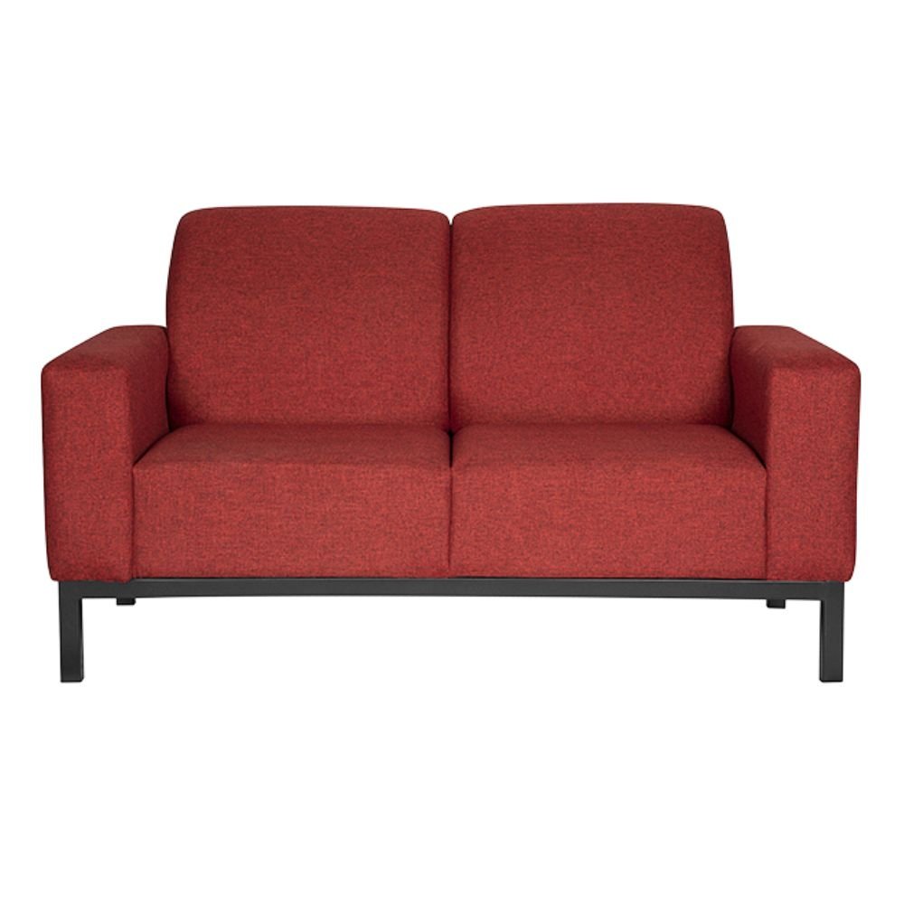 Sillón Albar Amsterdam de dos plazas tapizado con base tubular cuadrada pintada