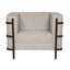Sillón para lounge Albar Arezzo P de una plaza tapizado con brazos sobre base tubular redonda