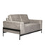 Sillón Albar Argos de dos plazas tapizado con base tubular metálica