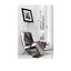 SILLON NOGAL BEAT AVIÑON INDIVIDUAL VINIL | Sillón Tipo Barcelona Ludwing Mies Van Der Rohe Oficina Despacho Bufete | Base Estructura de Acero | Textura Capitonada | Interior - AVIÑON INDIVIDUAL VINIL - MDO - NOGAL BEAT - 