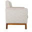 Sillón para lounge 1 plaza ALBAR LYON tapizado en tela, con patas de madera de pino.