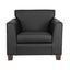 Sillón Albar Monaco 1P de una plaza tapizado en hule espuma sobre patas de madera de pino