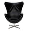 SILLON NOGAL BEAT SILLON EGG EN PIEL | Sillon Diseño Contemporaneo Sala de Estar Recepción | Varios Colores | Piel | Interior - SILLON EGG EN PIEL - MDO - NOGAL BEAT - Sillon