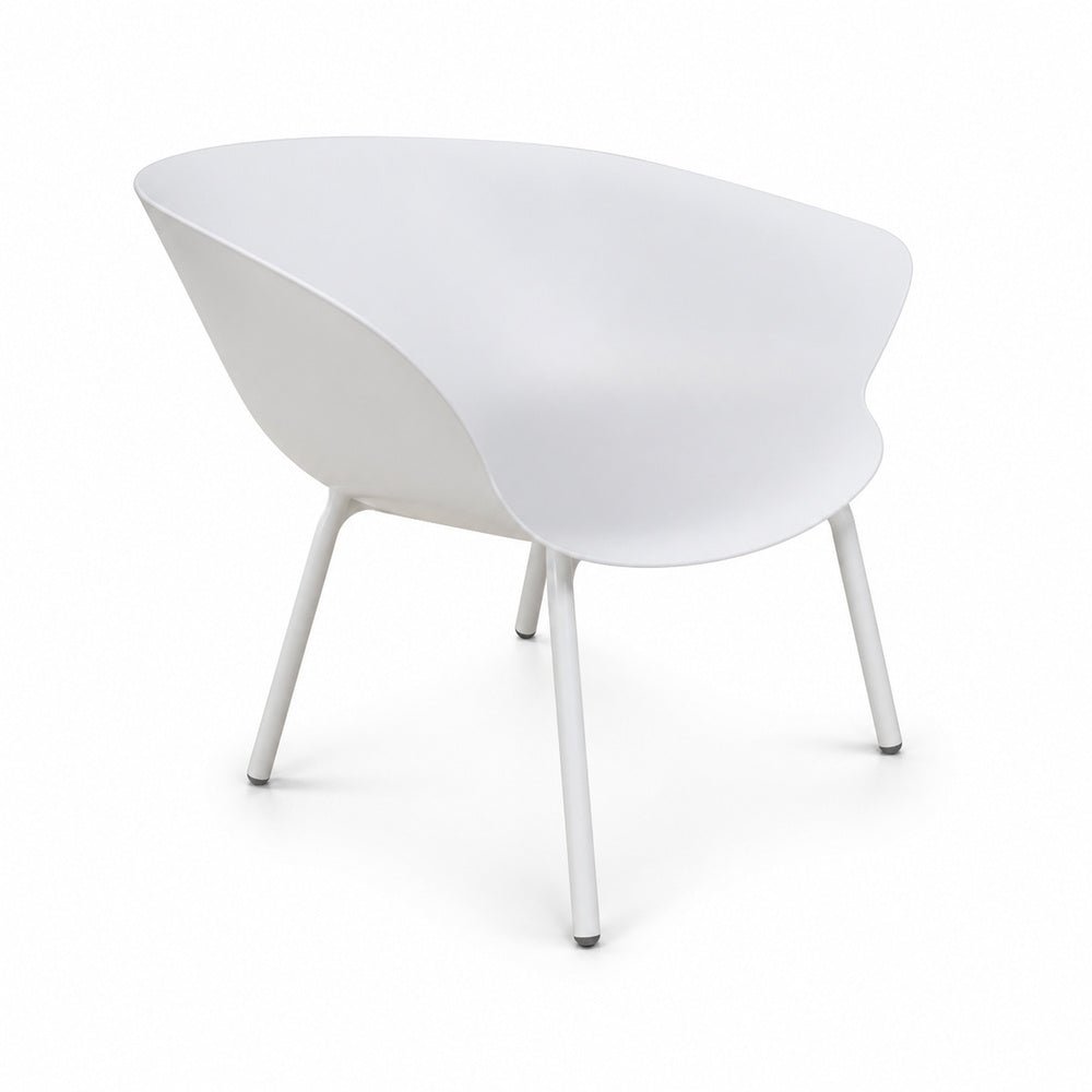 Sillón Ocasional con Concha - VERSA STYLE - Estructura Blanco - Polipropileno Color Blanco - AL-3037 - VERSA - NOGAL BEAT - Sillón Ocasional