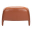 Sillón Ocasional para Área de Descanso - ZUO HORTEN - Café - Asiento y Respaldo Tapizados en Piel Sintética - 110025 - Zuo - NOGAL BEAT - Sillón Ocasional