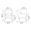 Sillón Ocasional para Área de Descanso - ZUO ONTARIO - Vintage Café - Asiento y Respaldo Tapizados en Piel Sintética - 109049 - Zuo - NOGAL BEAT - Sillón Ocasional