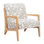 Sillón Ocasional para Área de Descanso - ZUO RUNA - Varios Colores - Asiento y Respaldo Tapizados en Tela Estampada - 110468 - Zuo - NOGAL BEAT - Sillón Ocasional