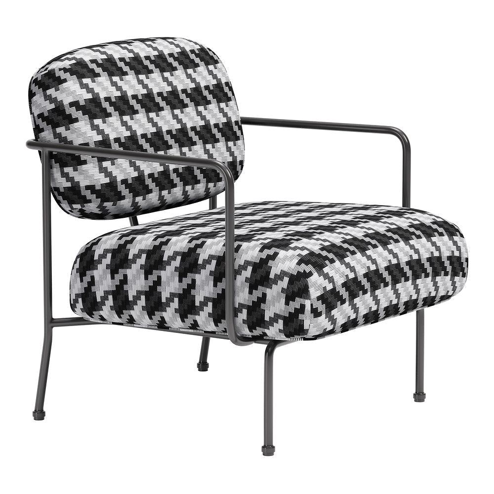 Sillón Ocasional para Área de Descanso - ZUO ULET - Multicolor - Asiento y Respaldo Tapizados en Tejido Texturizado - 110206 - Zuo - NOGAL BEAT - Sillón Ocasional