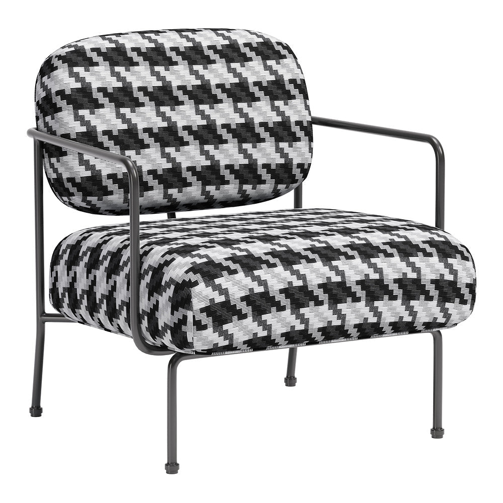 Sillón Ocasional para Área de Descanso - ZUO ULET - Multicolor - Asiento y Respaldo Tapizados en Tejido Texturizado - 110206 - Zuo - NOGAL BEAT - Sillón Ocasional