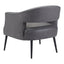 Sillón Ocasional para Consultorio - ZUO BERKELEY - Varios Colores - Asiento y Respaldo Tapizados en Piel Sintética - 109052 - Zuo - NOGAL BEAT - Sillón Ocasional