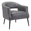 Sillón Ocasional para Consultorio - ZUO BERKELEY - Varios Colores - Asiento y Respaldo Tapizados en Piel Sintética - 109052 - Zuo - NOGAL BEAT - Sillón Ocasional