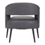 Sillón Ocasional para Consultorio - ZUO BERKELEY - Varios Colores - Asiento y Respaldo Tapizados en Piel Sintética - 109052 - Zuo - NOGAL BEAT - Sillón Ocasional