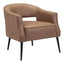 Sillón Ocasional para Consultorio - ZUO BERKELEY - Varios Colores - Asiento y Respaldo Tapizados en Piel Sintética - 109051 - Zuo - NOGAL BEAT - Sillón Ocasional