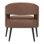Sillón Ocasional para Consultorio - ZUO BERKELEY - Varios Colores - Asiento y Respaldo Tapizados en Piel Sintética - 109051 - Zuo - NOGAL BEAT - Sillón Ocasional