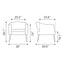 Sillón Ocasional para Consultorio - ZUO BERKELEY - Varios Colores - Asiento y Respaldo Tapizados en Piel Sintética - 109052 - Zuo - NOGAL BEAT - Sillón Ocasional