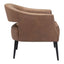 Sillón Ocasional para Consultorio - ZUO BERKELEY - Varios Colores - Asiento y Respaldo Tapizados en Piel Sintética - 109051 - Zuo - NOGAL BEAT - Sillón Ocasional