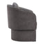 Sillón Ocasional para Consultorio - ZUO OLYA - Gris Trufa - Asiento y Respaldo Tapizados - 110014 - Zuo - NOGAL BEAT - Sillón Ocasional