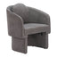 Sillón Ocasional para Consultorio - ZUO OLYA - Gris Trufa - Asiento y Respaldo Tapizados - 110014 - Zuo - NOGAL BEAT - Sillón Ocasional