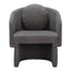 Sillón Ocasional para Consultorio - ZUO OLYA - Gris Trufa - Asiento y Respaldo Tapizados - 110014 - Zuo - NOGAL BEAT - Sillón Ocasional