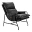 Sillón Ocasional para Coworking - ZUO HALAUS - Negro - Asiento y Respaldo Tapizados en Piel Sintética - 110204 - Zuo - NOGAL BEAT - Sillón Ocasional