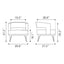Sillón Ocasional para Coworking - ZUO PENRYN - Gris Pizarra - Asiento y Respaldo Tapizados en Lino Sintético - 110112 - Zuo - NOGAL BEAT - Sillón Ocasional