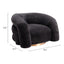 Sillón Ocasional para Lobby de Hotel - ZUO HAVN - Negro - Asiento y Respaldo Tapizados en Tejido Texturizado - 110006 - Zuo - NOGAL BEAT - Sillón Ocasional