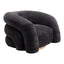 Sillón Ocasional para Lobby de Hotel - ZUO HAVN - Negro - Asiento y Respaldo Tapizados en Tejido Texturizado - 110006 - Zuo - NOGAL BEAT - Sillón Ocasional