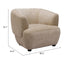 Sillón Ocasional para Lounge - ZUO BEKKER - Beige Dorado - Asiento y Respaldo Tapizados en Tejido Texturizado - 110007 - Zuo - NOGAL BEAT - Sillón Ocasional