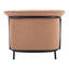 Sillón Ocasional para Recepción - ZUO BURRY - Camel - Asiento y Respaldo Tapizados - 110117 - Zuo - NOGAL BEAT - Sillón Ocasional